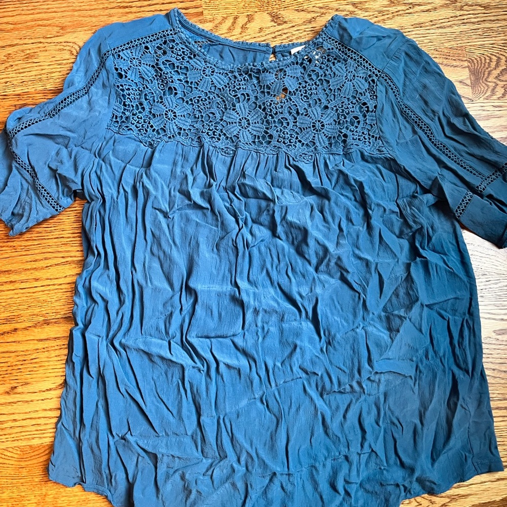 LOFT mixed media Top